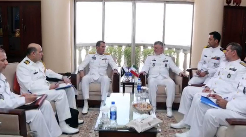 Iran Naval Chief meets Pakistan Navy