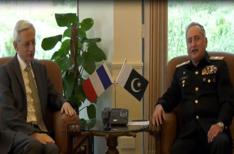France ambassador meets Pakistan Naval Chief