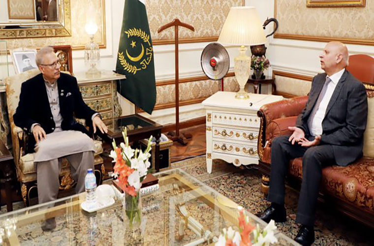 President Alvi and Jahangir Tareen