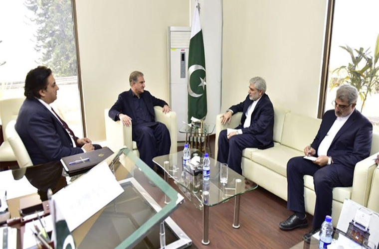 Iran ambassador meets Foreign Minister Shah Mehmood Qureshi