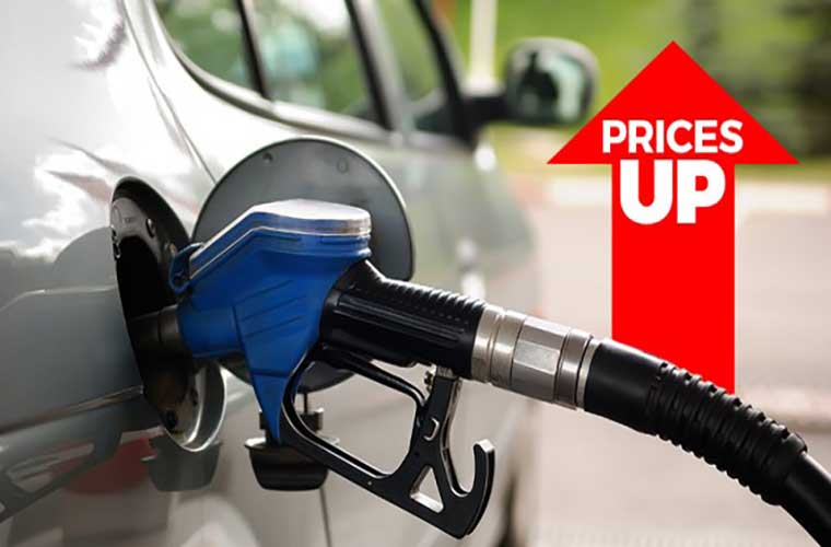 Petrol and diesel prices increased