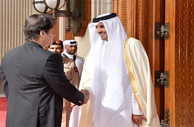 PM Imran Khan meets Emir of Qatar