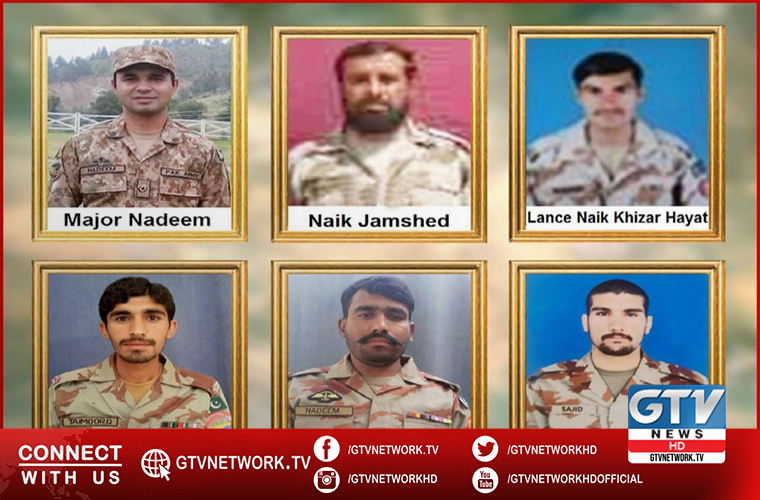 Pak Army Major among six soldiers martyred