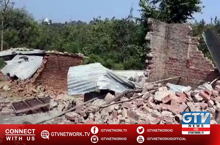 Indian govt demolish houses of Kashmiri Muslims in IOJK