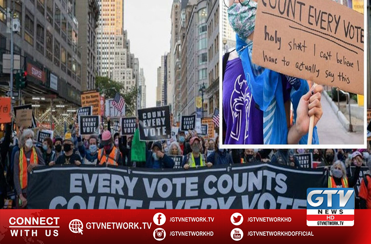 Americans come to streets to protest for complete vote count