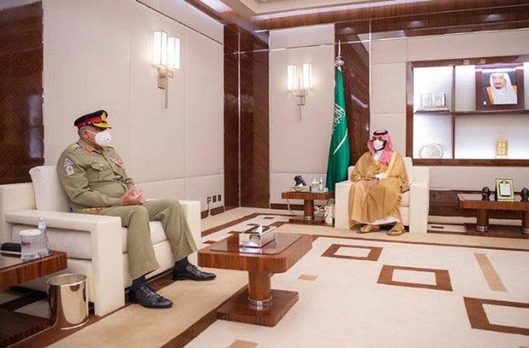 Pakistan Army Chief calls on Saudi Crown Prince
