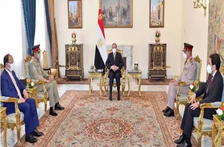 CJCSC General Nadeem Raza calls on Egyptian President el Sisi
