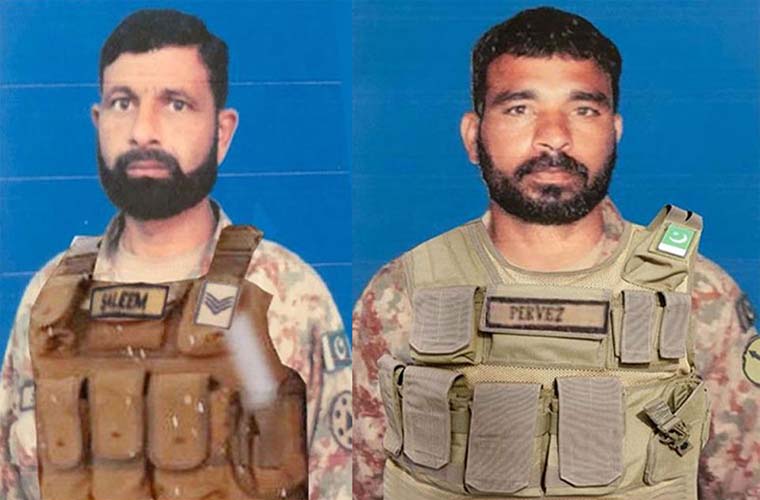 Two soldiers martyred due to terrorist attack from inside Afghanistan