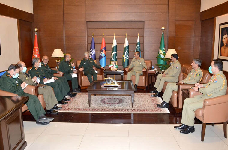Iran armed forces chief calls on CJCSC and Pakistan Army Chief