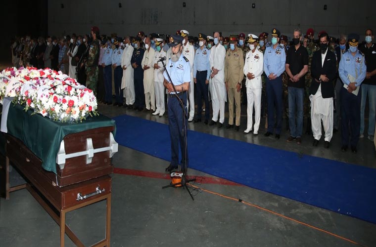 Former CJCSC and Air Chief Farooq Feroze Khan laid to rest